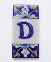 【チャイハネ】ブルーニアルファベットタイル