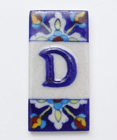 【チャイハネ】ブルーニアルファベットタイル