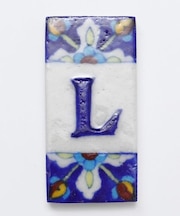 【チャイハネ】ブルーニアルファベットタイル