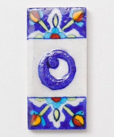 【チャイハネ】ブルーニアルファベットタイル