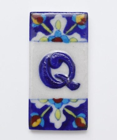 【チャイハネ】ブルーニアルファベットタイル