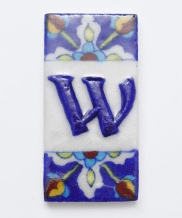 【チャイハネ】ブルーニアルファベットタイル