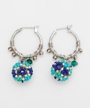 【チャイハネ】フラワボールツブピアス