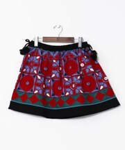 【チャイハネ】スンダナ刺繍ミニスカート