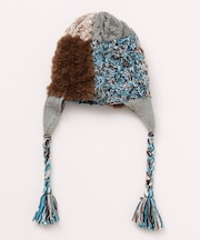 【チャイハネ】パチシェ耳付きニットキャップ