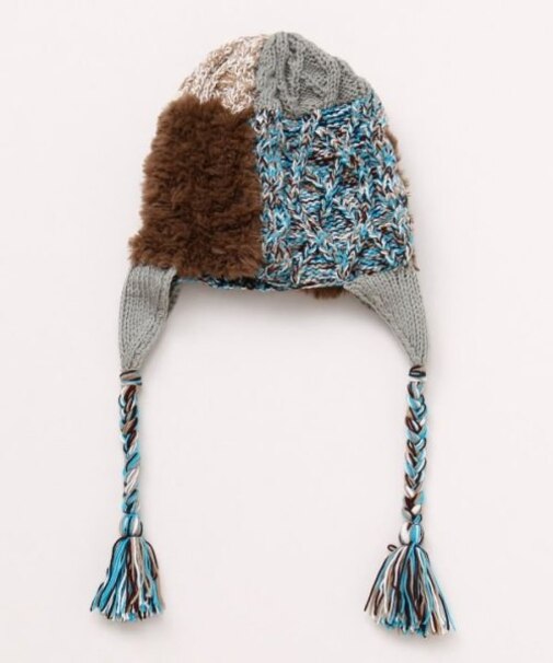 【チャイハネ】パチシェ耳付きニットキャップ