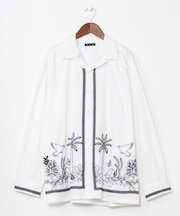 【チャイハネ】アイララ刺繍メンズシャツ