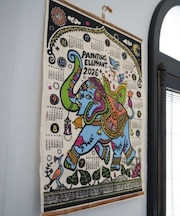 【チャイハネ】【2026年カレンダー】PAINTING ELEPHANT