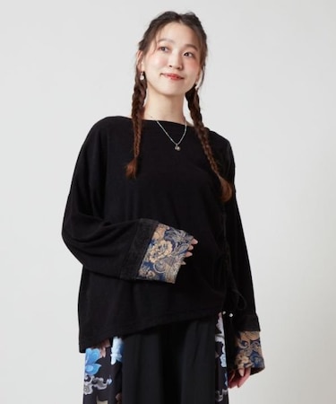 【チャイハネ】ワモーンパッチワークトップス