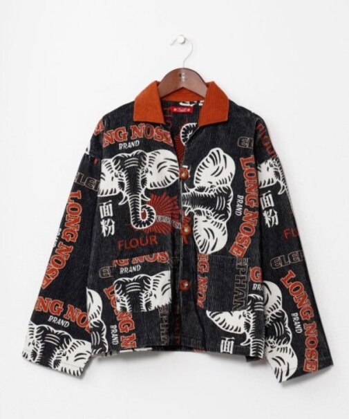 【チャイハネ】レトパケコーデュロイシャツ