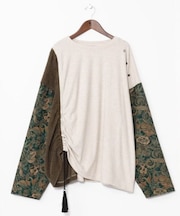 【チャイハネ】ワモーンパッチワークメンズトップス