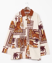 【チャイハネ】レトパケコーデュロイメンズシャツ