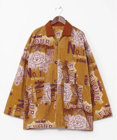 【チャイハネ】レトパケコーデュロイメンズシャツ