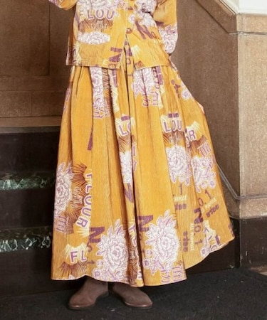 【チャイハネ】レトパケコーデュロイスカート