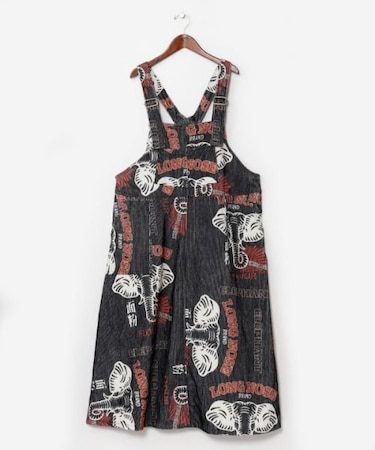 【チャイハネ】レトパケコーデュロイサロペットスカート