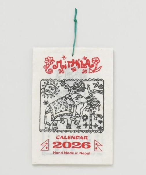 【チャイハネ】【2026年カレンダー】MITHILA ミニ