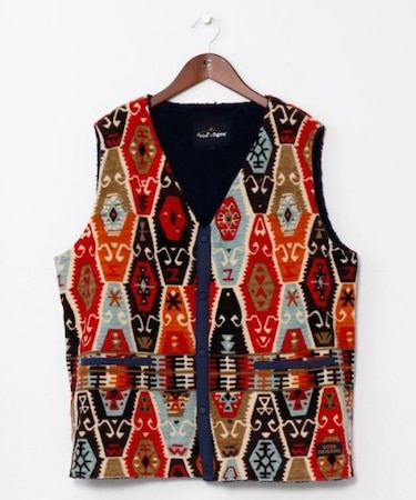 【チャイハネ】Amina×grn パタフリメンズベスト