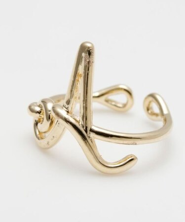 【チャイハネ】イニシャルワイヤーリング