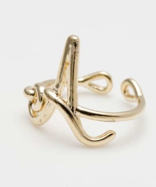 【チャイハネ】イニシャルワイヤーリング