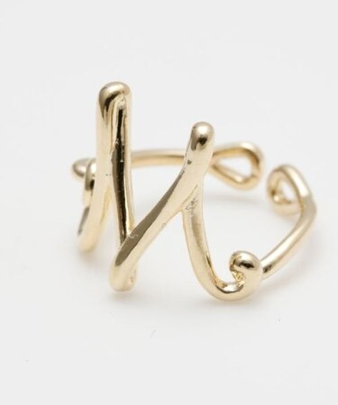 【チャイハネ】イニシャルワイヤーリング