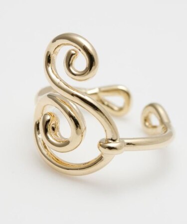 【チャイハネ】イニシャルワイヤーリング