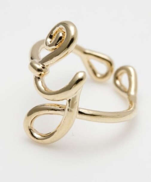 【チャイハネ】イニシャルワイヤーリング