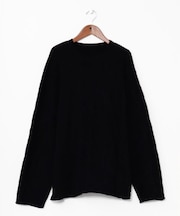 【チャイハネ】ペイズリーコットンニットメンズトップス