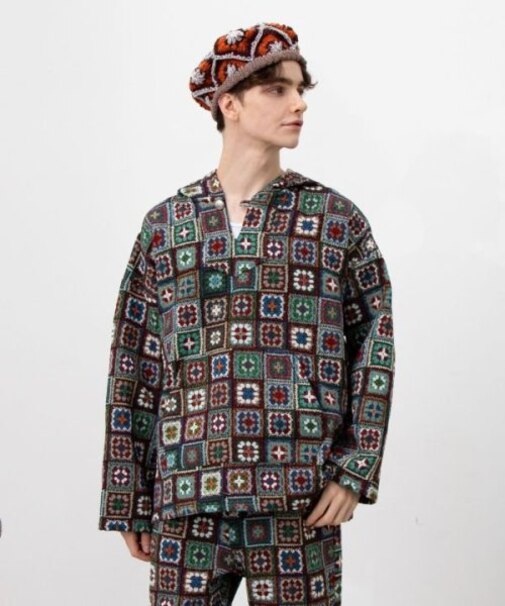 【チャイハネ】シェピメンズフードトップス