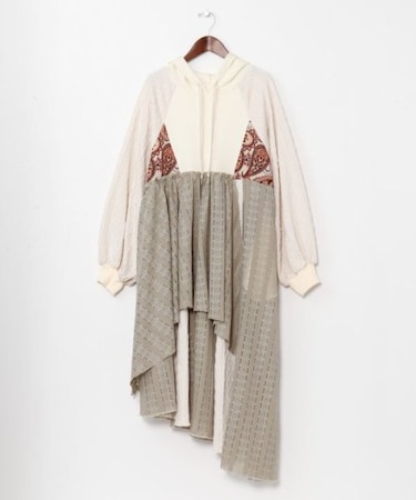 【チャイハネ】スラミィナフードワンピース