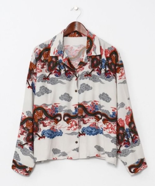 【チャイハネ】ボーダカシャツ