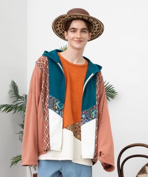 チャイハネ】ファランナメンズジップアップカーディガン｜チャイハネの