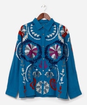 【チャイハネ】エルジャン刺繍メンズシャツ