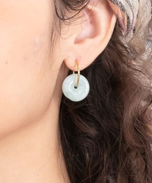 【チャイハネ】翡翠リングピアス