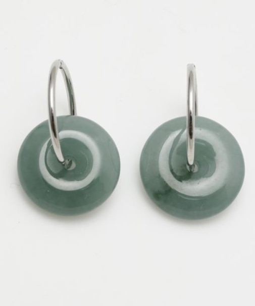 【チャイハネ】翡翠輪ピアス