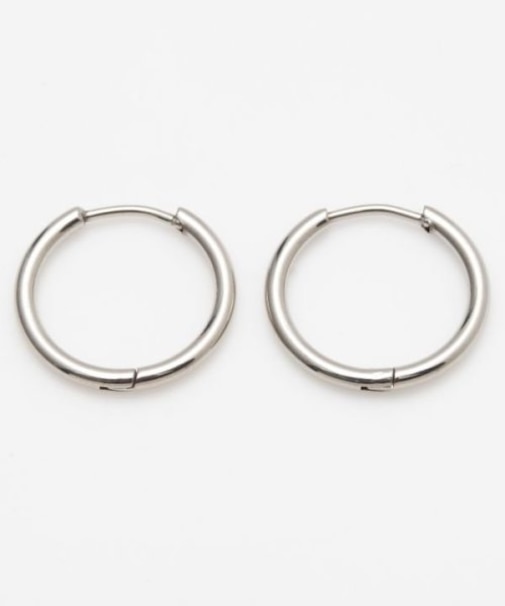 【チャイハネ】スモールシルバーフープピアス