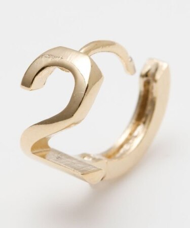 【チャイハネ】ナンバーフープピアス（片耳用）