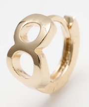 【チャイハネ】ナンバーフープピアス（片耳用）