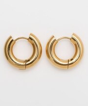 【チャイハネ】スリムゴールドフープピアス