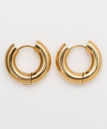 【チャイハネ】スリムゴールドフープピアス