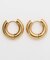 【チャイハネ】スリムゴールドフープピアス