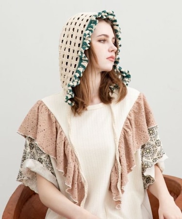 【チャイハネ】パフワ耳付きキャップ