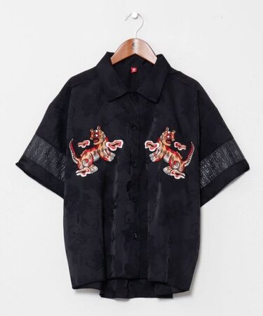 【チャイハネ】ネリナラ開襟シャツ