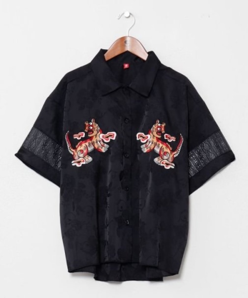 【チャイハネ】ネリナラ開襟シャツ