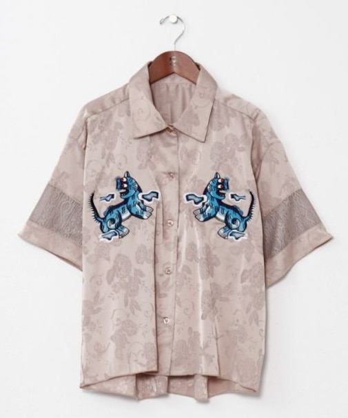 【チャイハネ】ネリナラ開襟シャツ