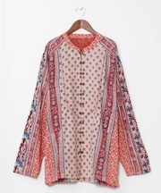 【チャイハネ】カリシュマメンズバンドカラーシャツ