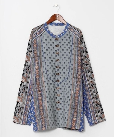 【チャイハネ】カリシュマメンズバンドカラーシャツ