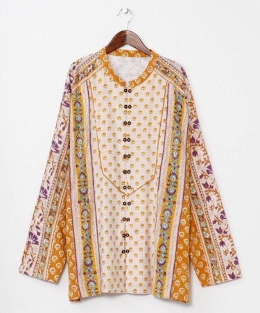 【チャイハネ】カリシュマメンズバンドカラーシャツ