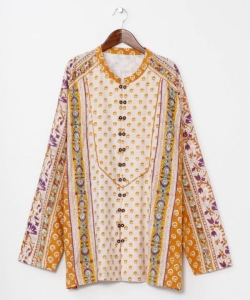 【チャイハネ】カリシュマメンズバンドカラーシャツ