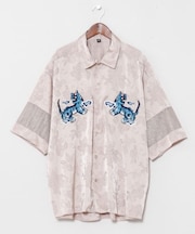 【チャイハネ】ネリナラメンズ開襟シャツ