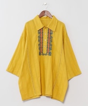 【チャイハネ】スミリティメンズプルオーバーシャツ